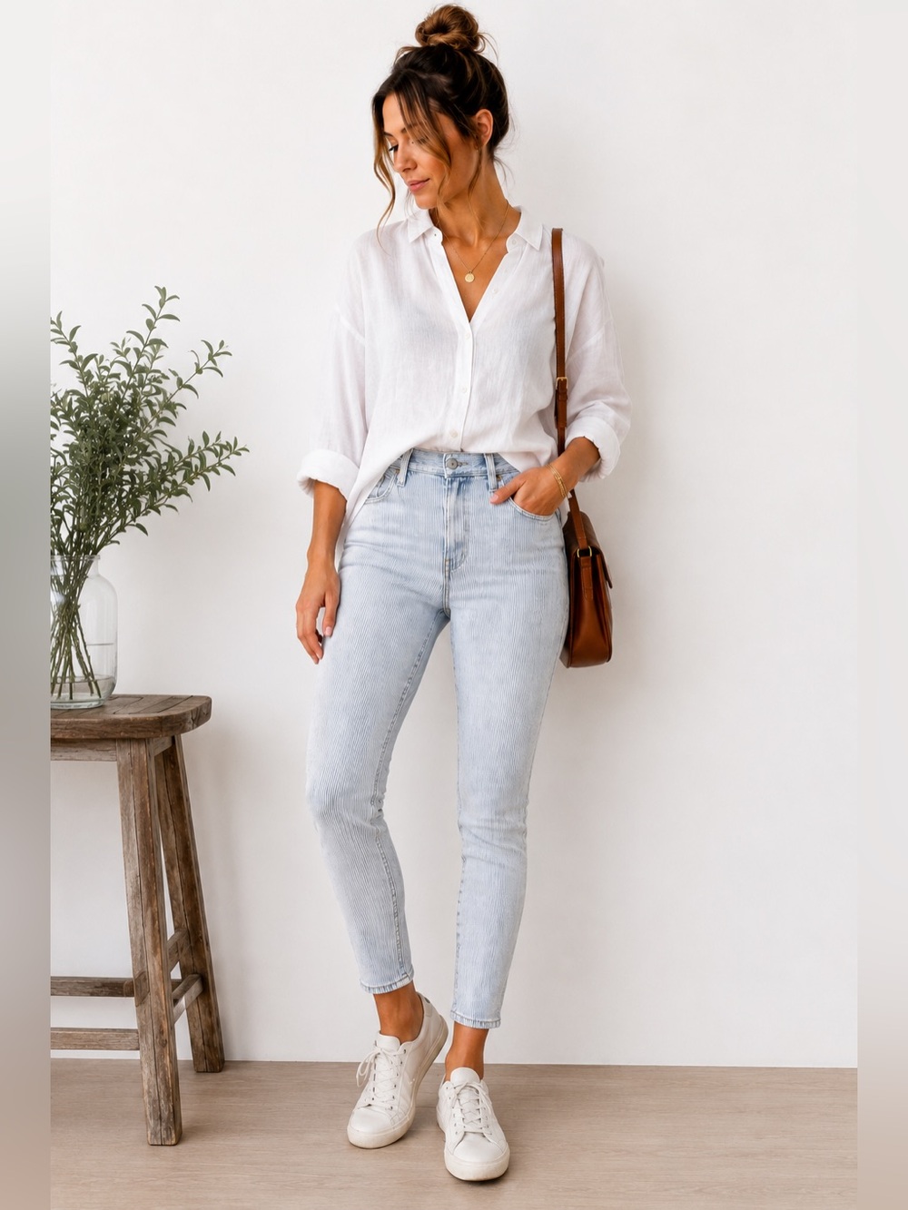 Levi’s Super Skinny Railroad Stripe Jeans W27 L30 Blue White Stretch Ankle Denim